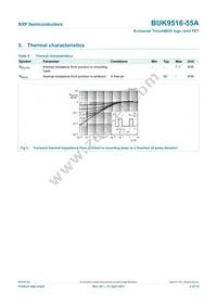 BUK9516-55A Datasheet Page 5