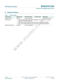 BUK9516-55A Datasheet Page 10