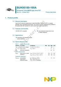 BUK95180-100A Datasheet Page 2