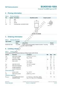 BUK95180-100A Datasheet Page 3