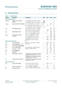 BUK95180-100A Datasheet Page 6