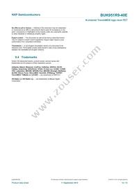 BUK951R9-40E Datasheet Page 12