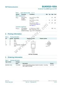 BUK9520-100A Datasheet Page 3