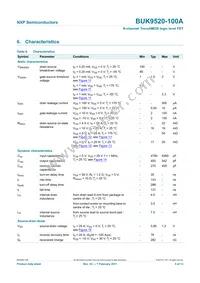 BUK9520-100A Datasheet Page 6