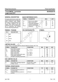 BUK9520-55 Datasheet Cover