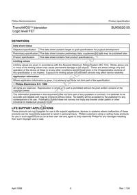 BUK9520-55 Datasheet Page 8