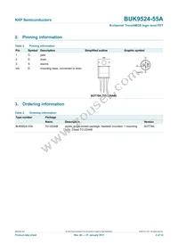 BUK9524-55A Datasheet Page 2