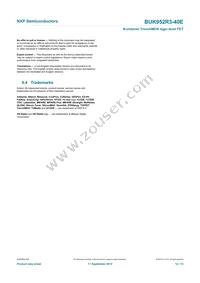 BUK952R3-40E Datasheet Page 13