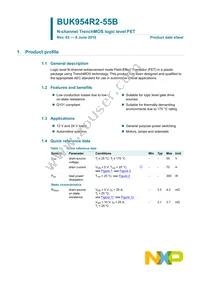 BUK954R2-55B Datasheet Page 2