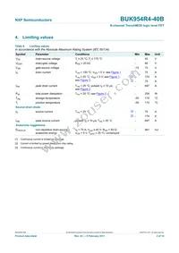 BUK954R4-40B Datasheet Page 4