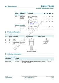 BUK9575-55A Datasheet Page 3