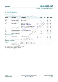 BUK9606-55A Datasheet Page 3