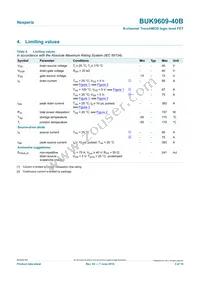 BUK9609-40B Datasheet Page 3