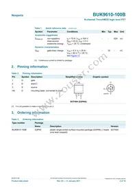 BUK9610-100B Datasheet Page 2