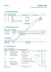 BUK9611-80E Datasheet Page 2