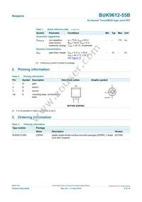 BUK9612-55B Datasheet Page 2