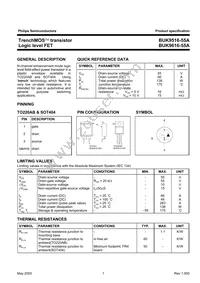 BUK9616-55A Datasheet Page 2
