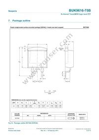 BUK9616-75B Datasheet Page 9