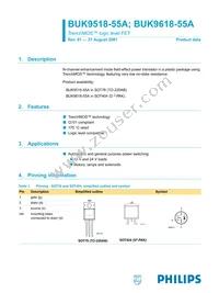 BUK9618-55A Datasheet Cover