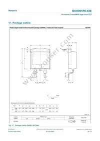 BUK961R6-40E Datasheet Page 10