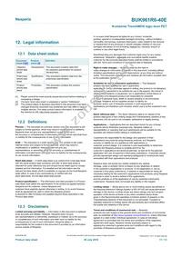 BUK961R6-40E Datasheet Page 11