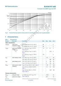 BUK961R7-40E Datasheet Page 6