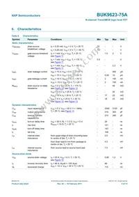 BUK9623-75A Datasheet Page 5