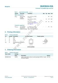 BUK9624-55A Datasheet Page 2