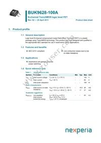 BUK9628-100A Datasheet Cover