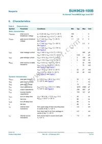 BUK9629-100B Datasheet Page 5