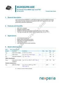 BUK962R8-60E Datasheet Cover