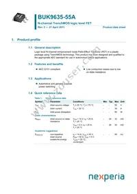 BUK9635-55A Datasheet Cover