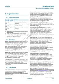 BUK963R1-40E Datasheet Page 10