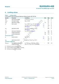 BUK964R4-40B Datasheet Page 3