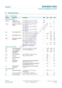 BUK9660-100A Datasheet Page 5