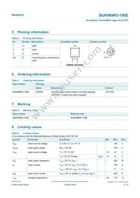 BUK969R3-100E Datasheet Page 2