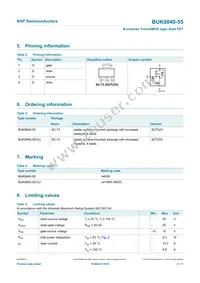 BUK9840-55 Datasheet Page 3