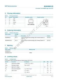 BUK9880-55/CUF Datasheet Page 3