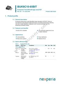 BUK9C10-65BIT Datasheet Cover