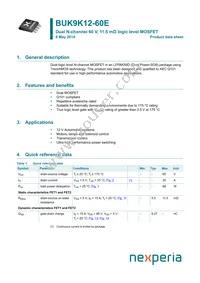 BUK9K12-60EX Datasheet Cover