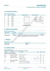 BUK9K22-80EX Datasheet Page 2