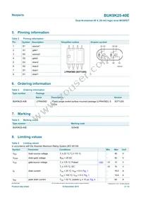 BUK9K25-40EX Datasheet Page 2