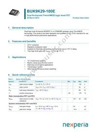 BUK9K29-100E Datasheet Cover