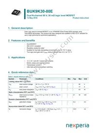 BUK9K30-80EX Datasheet Cover