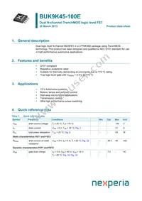 BUK9K45-100E Datasheet Cover