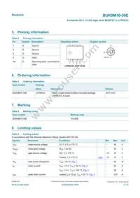 BUK9M10-30EX Datasheet Page 2