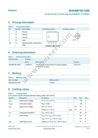 BUK9M156-100EX Datasheet Page 2