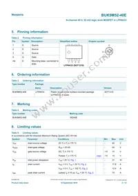 BUK9M52-40EX Datasheet Page 2