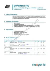 BUK9M5R2-30EX Datasheet Cover