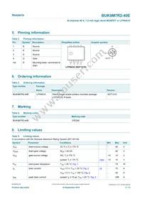 BUK9M7R2-40EX Datasheet Page 2